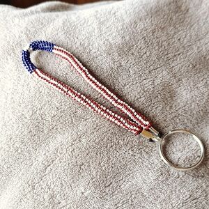 Patriotic wrist lanyards